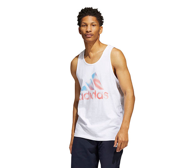 Adidas Americana Graphic Tank (M) (White)