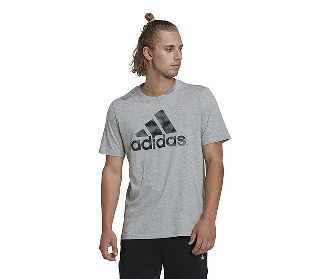 Adidas Essentials Camo Tee (M) (Grey)