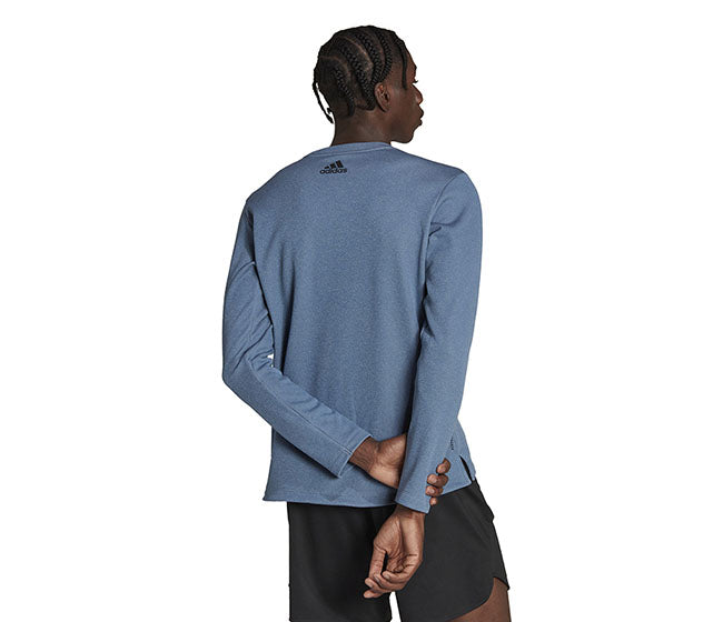 Adidas Train Icons 3 Bar Long Sleeve Crew (M) (Wonder Steel)
