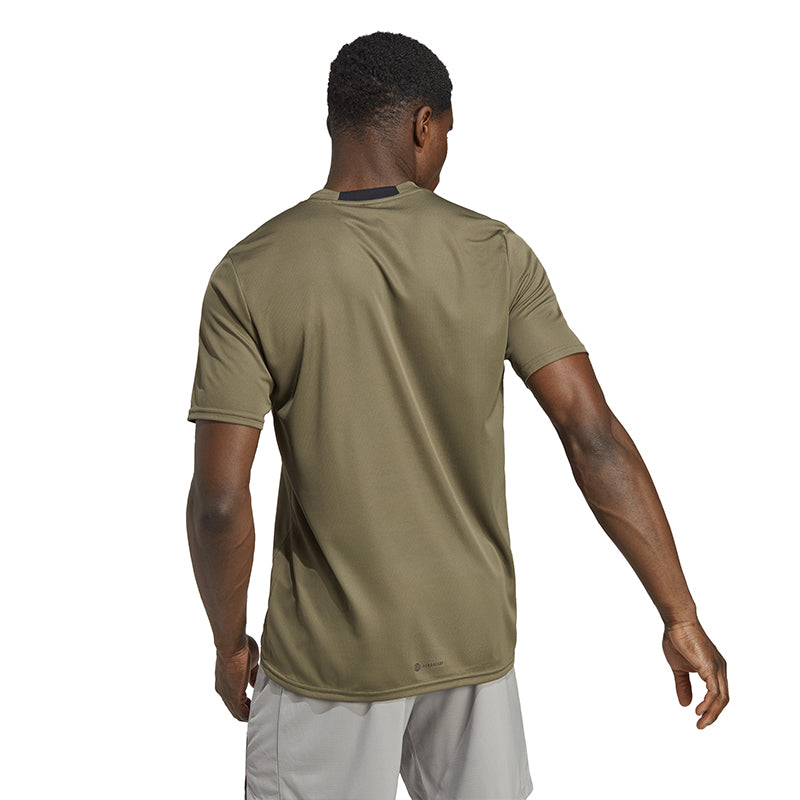 Adidas Designed-4-Movement Tee (M) (Olive Strata)