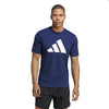 Adidas Train Essentials Feel Ready Logo Tee (M) (Dark Blue)