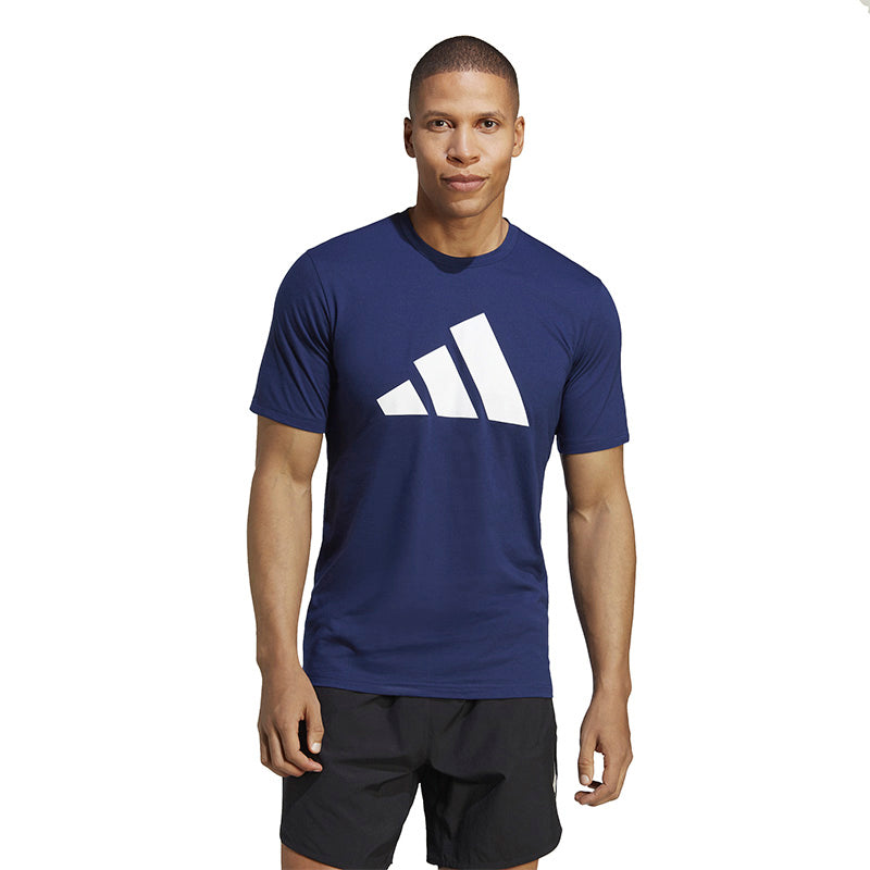 Adidas Train Essentials Feel Ready Logo Tee (M) (Dark Blue)
