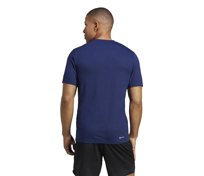 Adidas Train Essentials Feel Ready Logo Tee (M) (Dark Blue)