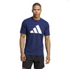 Adidas Train Essentials Feel Ready Logo Tee (M) (Dark Blue)