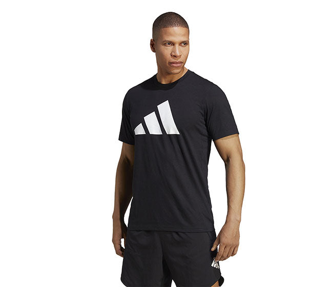 Adidas Train Essentials Feel Ready Logo Tee (M) (Black)