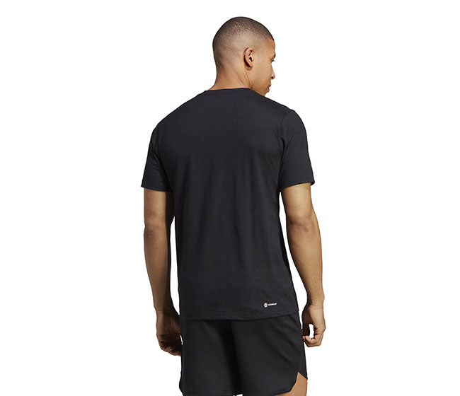 Adidas Train Essentials Feel Ready Logo Tee (M) (Black)