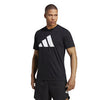 Adidas Train Essentials Feel Ready Logo Tee (M) (Black)