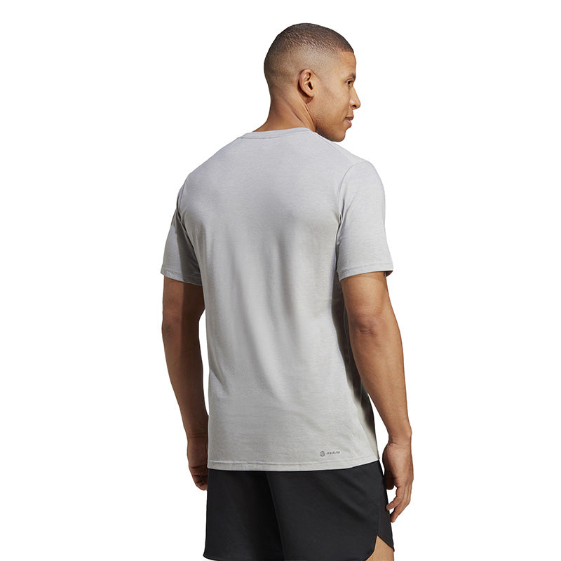 Adidas Train Essentials Feel Ready Logo Tee (M) (Grey)