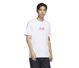 Adidas Americana Bos Graphic Tee (M) (White)