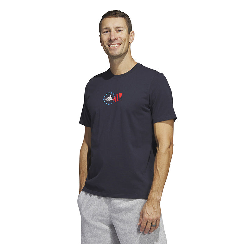 Adidas Americana Bos Graphic Tee (M) (Legend Ink)