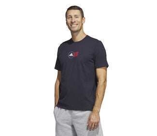 Adidas Americana Bos Graphic Tee (M) (Legend Ink)