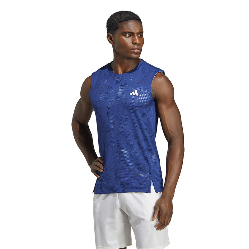 Adidas Melbourne Sleeveless Tee (M) (Victory Blue)