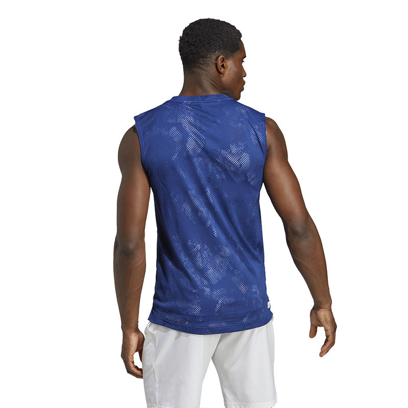 Adidas Melbourne Sleeveless Tee (M) (Victory Blue)