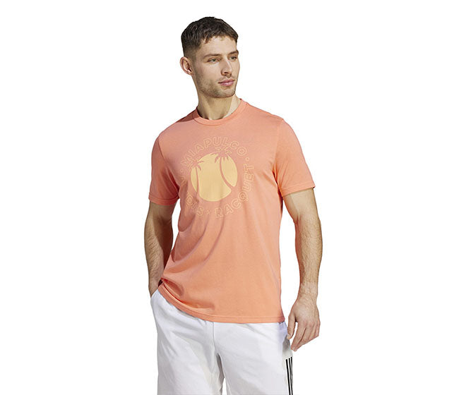 Adidas Mia.Pulco Sun Graphic Tee (M) (Coral Fusion)