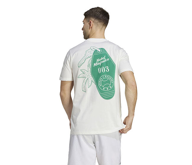 Adidas Mia.Pulco Key Chain Graphic Tee (M) (Off White)