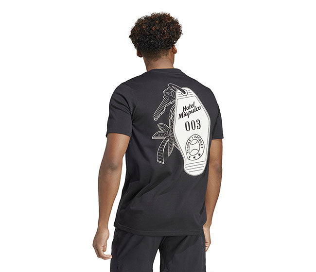 Adidas Mia.Pulco Key Chain Graphic Tee (M) (Black)