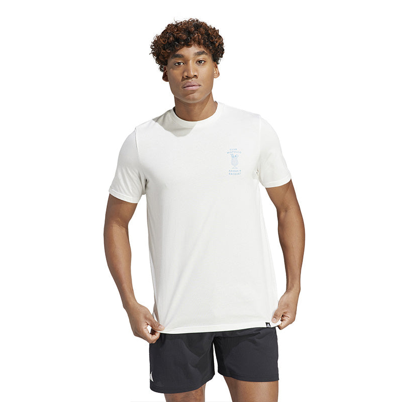 Adidas Mia.Pulco Pool Graphic Tee (M) (Off White)