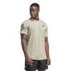 Adidas Club 3 Stripe Tee (M) (Silver Pebble)