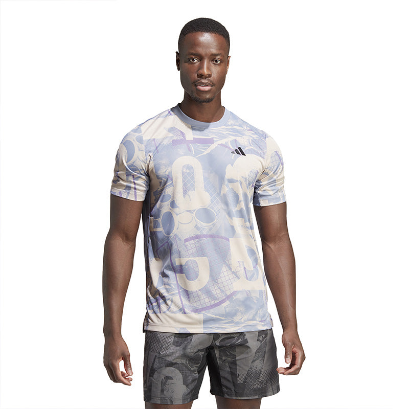 Adidas Club Graphic Tee (M) (Wonder Taupe)