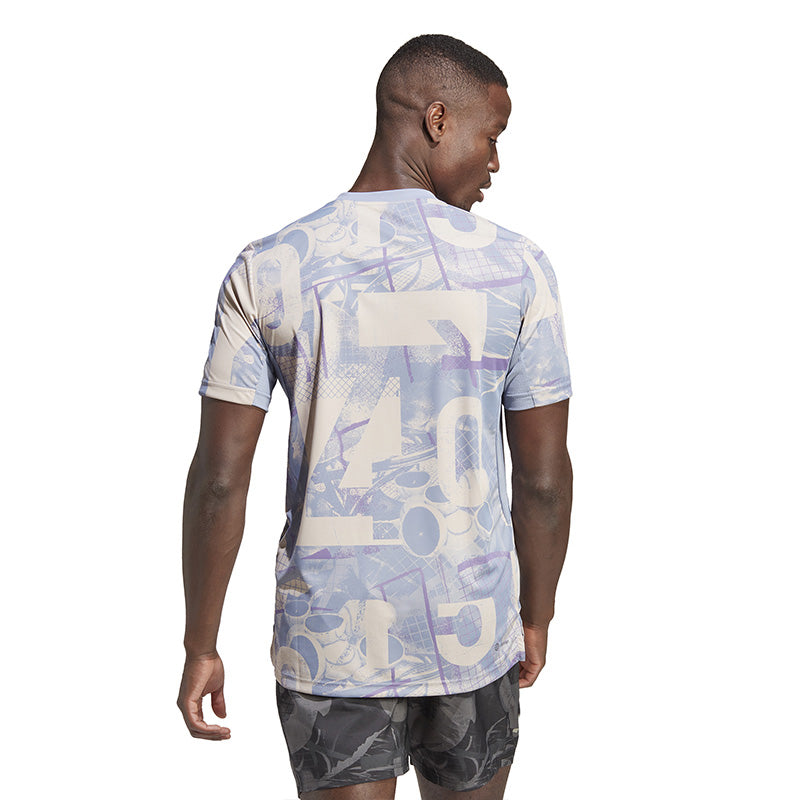 Adidas Club Graphic Tee (M) (Wonder Taupe)
