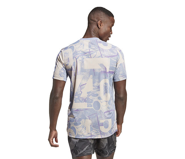Adidas Club Graphic Tee (M) (Wonder Taupe)