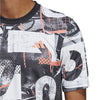 Adidas Club Graphic Tee (M) (White/Black)