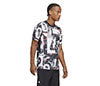 Adidas Club Graphic Tee (M) (White/Black)