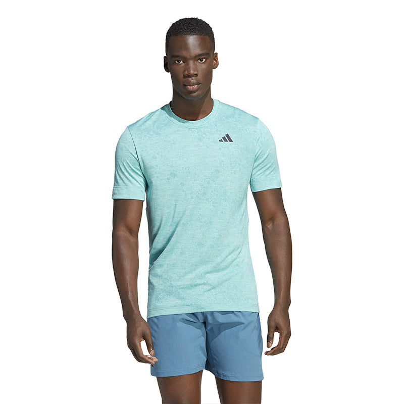 Adidas Tennis Freelift Tee (M) (Preloved Blue)