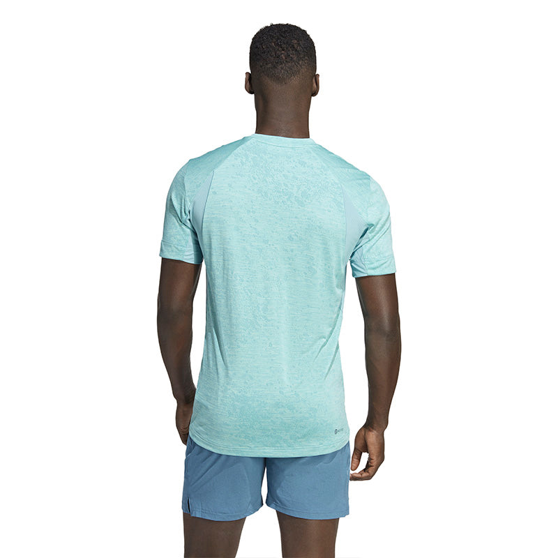 Adidas Tennis Freelift Tee (M) (Preloved Blue)