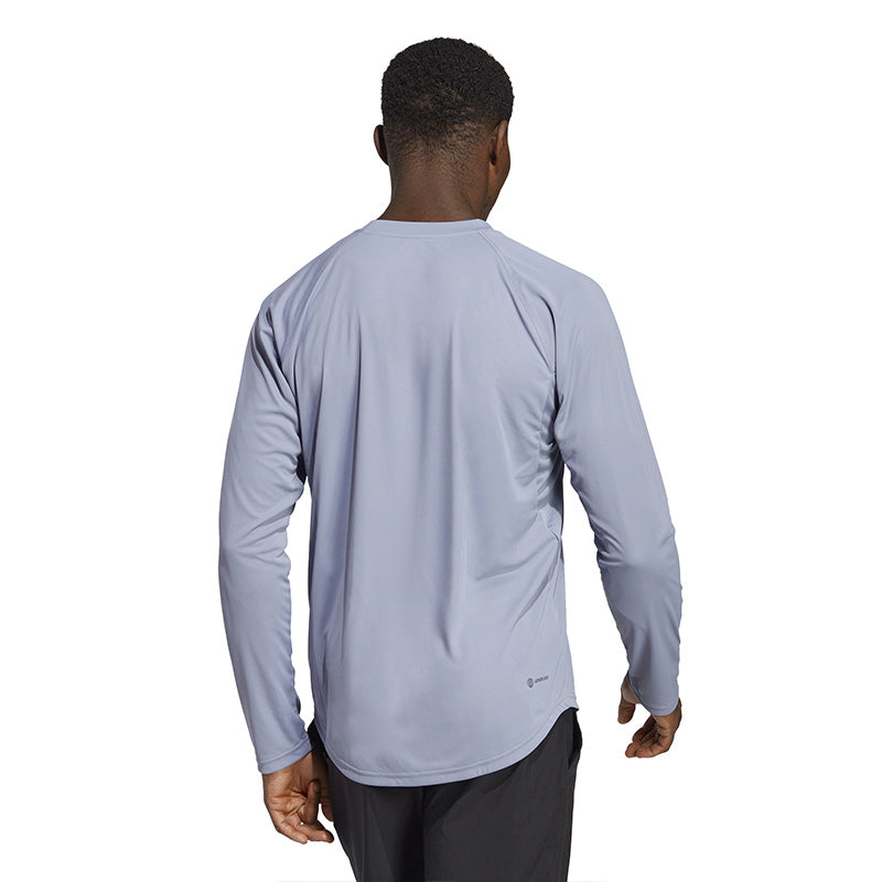 Adidas Club Long Sleeve Tee (M) (Silver Violet)