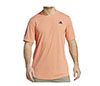 Adidas Club 3 Stripe Tee (M) (Coral Fusion)