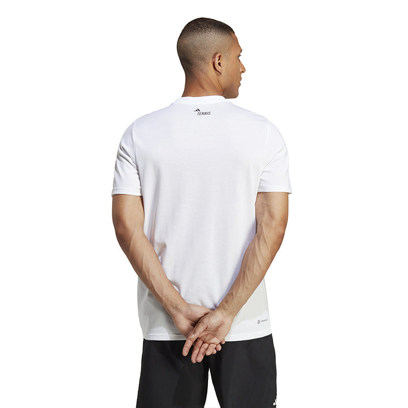 Adidas Tennis Category Graphic Tee (M) (White)