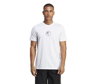 Adidas Tennis Category Graphic Tee (M) (White)