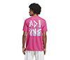 Adidas Court Graphic Tee (M) (Lucid Fuchsia)