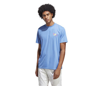 Adidas Racquet Graphic Tee (M) (Blue Fusion)