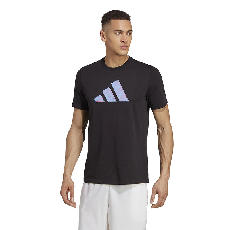 Adidas Tennis Ao Graphic Tee (M) (Black)