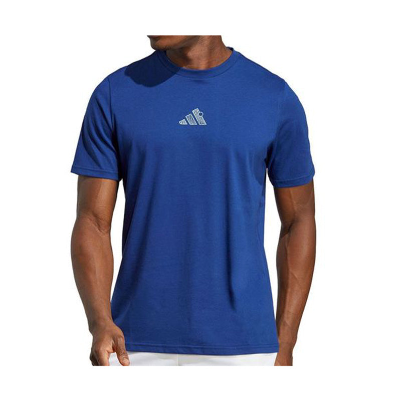 Adidas Tennis Ao Graphic Tee (M) (Victory Blue)