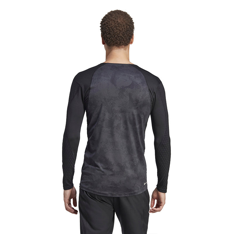 Adidas Paris Long Sleeve Tee (M) (Carbon/Black)