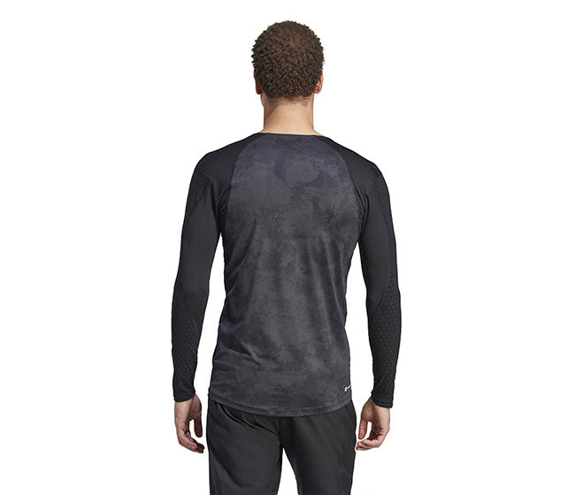Adidas Paris Long Sleeve Tee (M) (Carbon/Black)