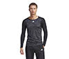 Adidas Paris Long Sleeve Tee (M) (Carbon/Black)