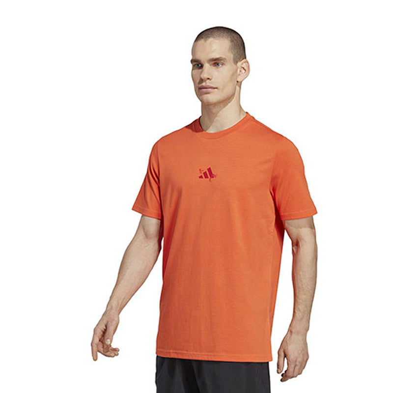 Adidas Roland Garros Graphic Tee (M) (Impact Orange)