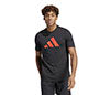Adidas Roland Garros Logo Graphic Tee (M) (Black)