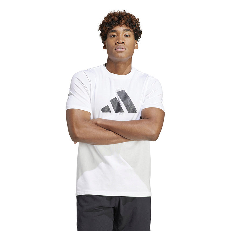Adidas Roland Garros Logo Graphic Tee (M) (White)