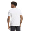 Adidas Roland Garros Logo Graphic Tee (M) (White)