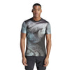Adidas Printed Freelift Pro Tee (M) (Black)