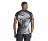 Adidas Printed Freelift Pro Tee (M) (Black)