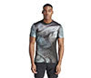 Adidas Printed Freelift Pro Tee (M) (Black)
