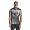 Adidas Printed Freelift Pro Tee (M) (Black)