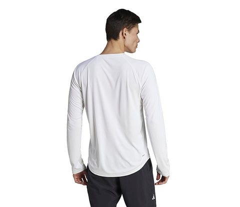 Adidas Club Long Sleeve Tee (M) (White)