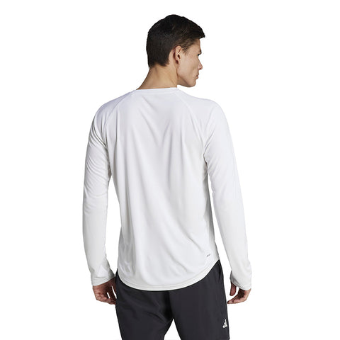 Adidas Club Long Sleeve Tee (M) (White)